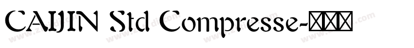 CAIJIN Std Compresse字体转换